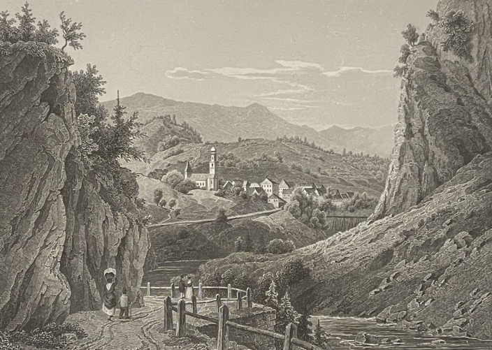 thusis_canton_des_grisons_viamala_suisse_gravure_de_1862