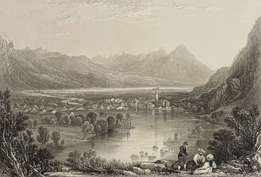 suisse_unterseen_canton_de_bern_lithographie_vers_1835